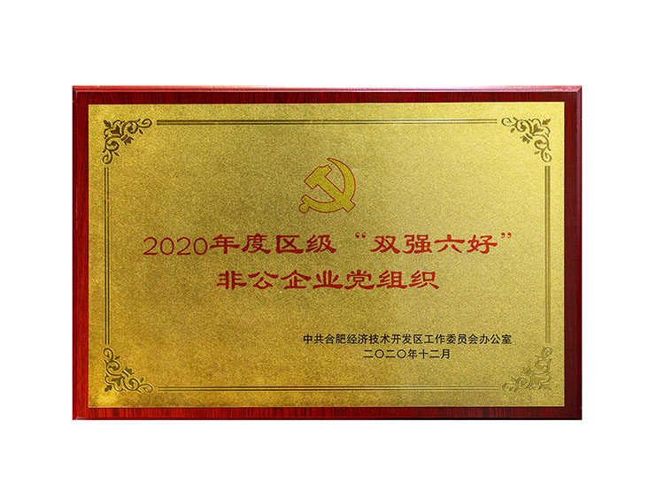 2020年度區(qū)級“雙強(qiáng)六好非公企業(yè)黨組織“