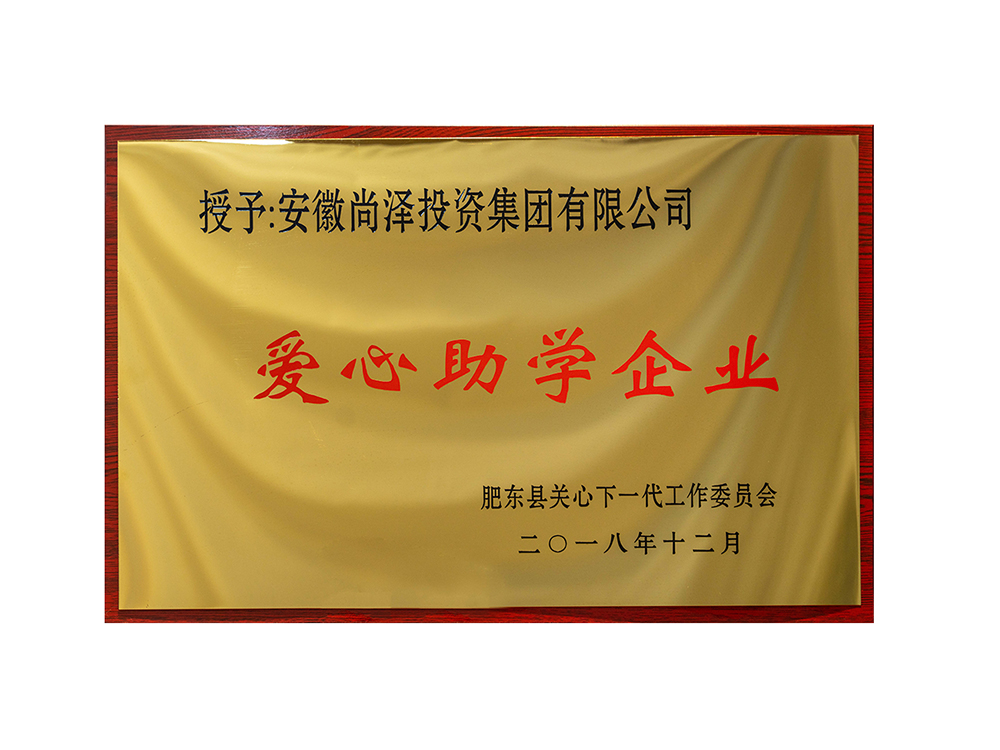 安徽尚澤投資集團(tuán)有限公司 愛心助學(xué)企業(yè)
