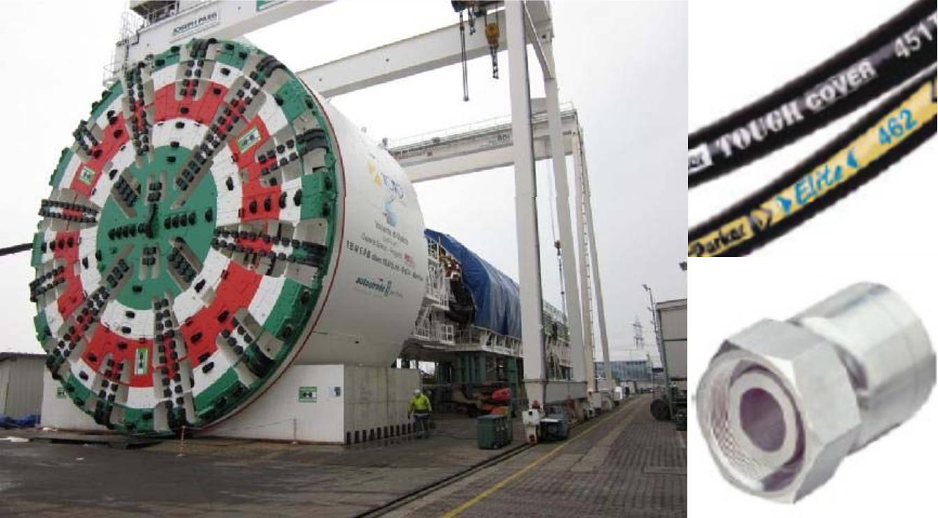 派克軟管在地鐵隧道盾構機行業 MRO 應用